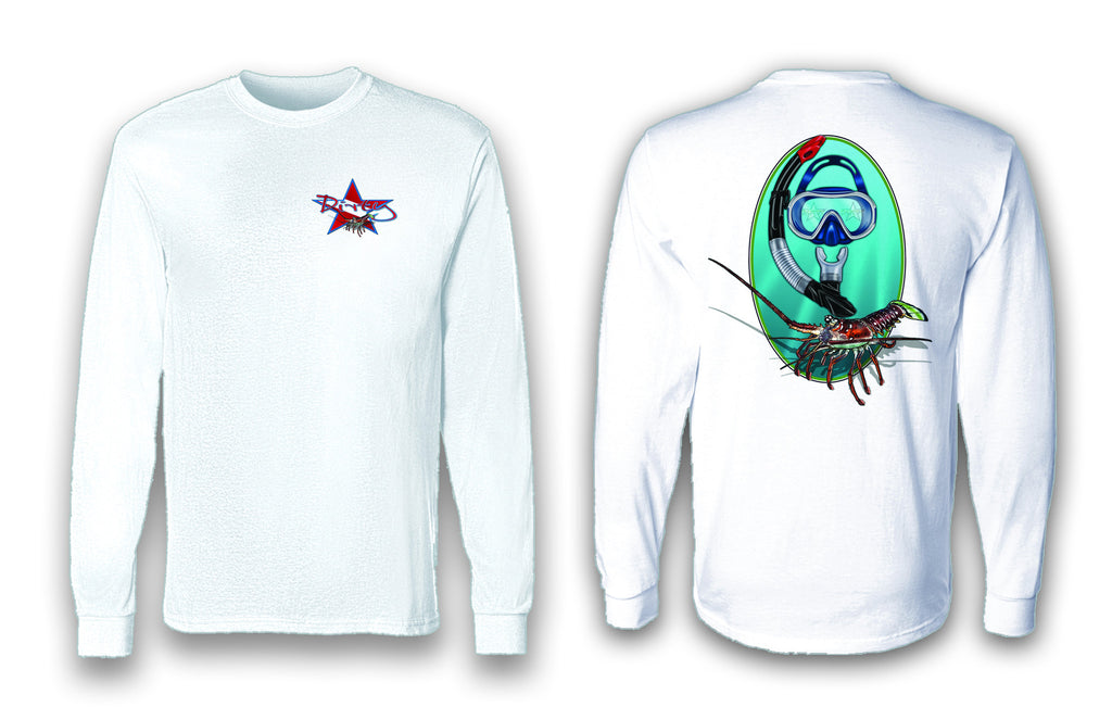 Spiny Lobster - Long Sleeve Polyester Fishing Shirt