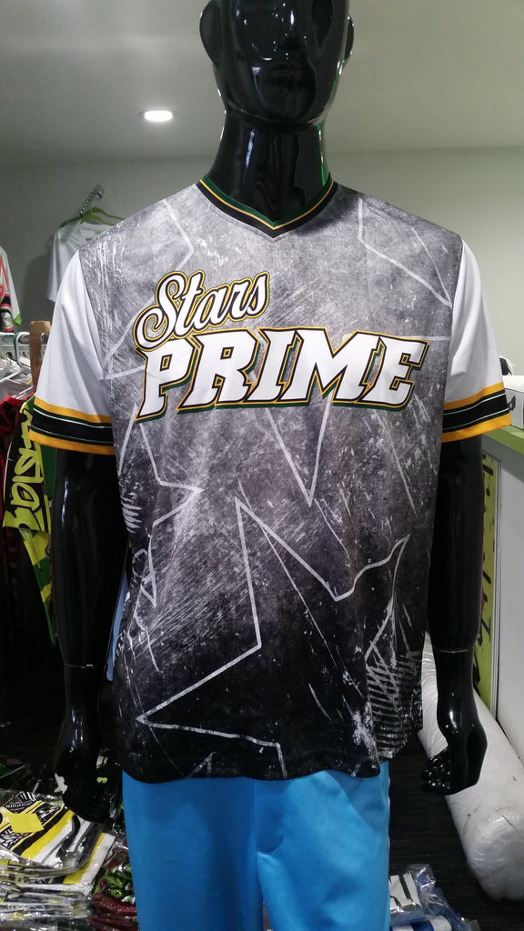 Stars Prime, Gray Grunge - Custom Full-Dye Jersey