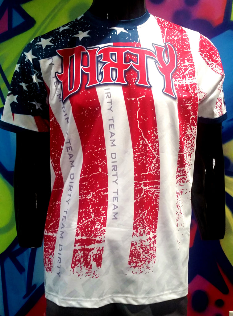 Team Dirty, Stars & Stripes - Custom Full-Dye Jersey