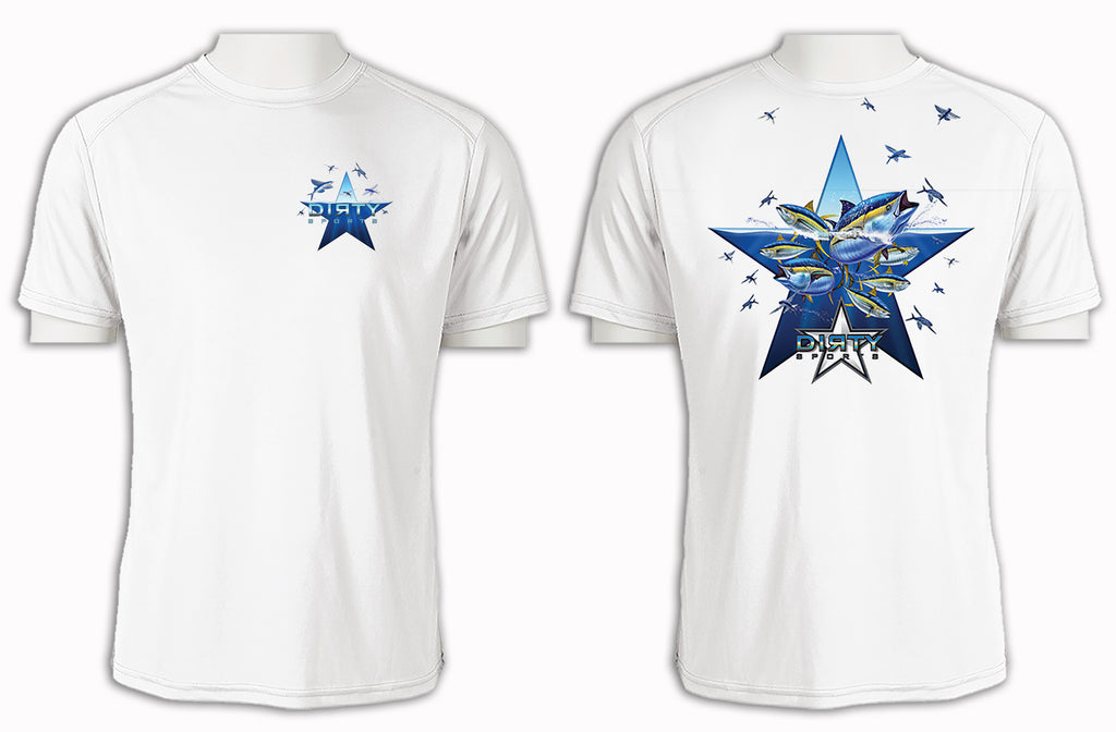 Tuna & Flying Fish - Short Sleeve Polyester Shirt