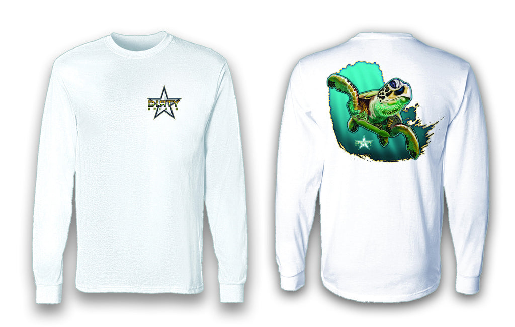 Sea Turtle - Long Sleeve Polyester Fishing Shirt