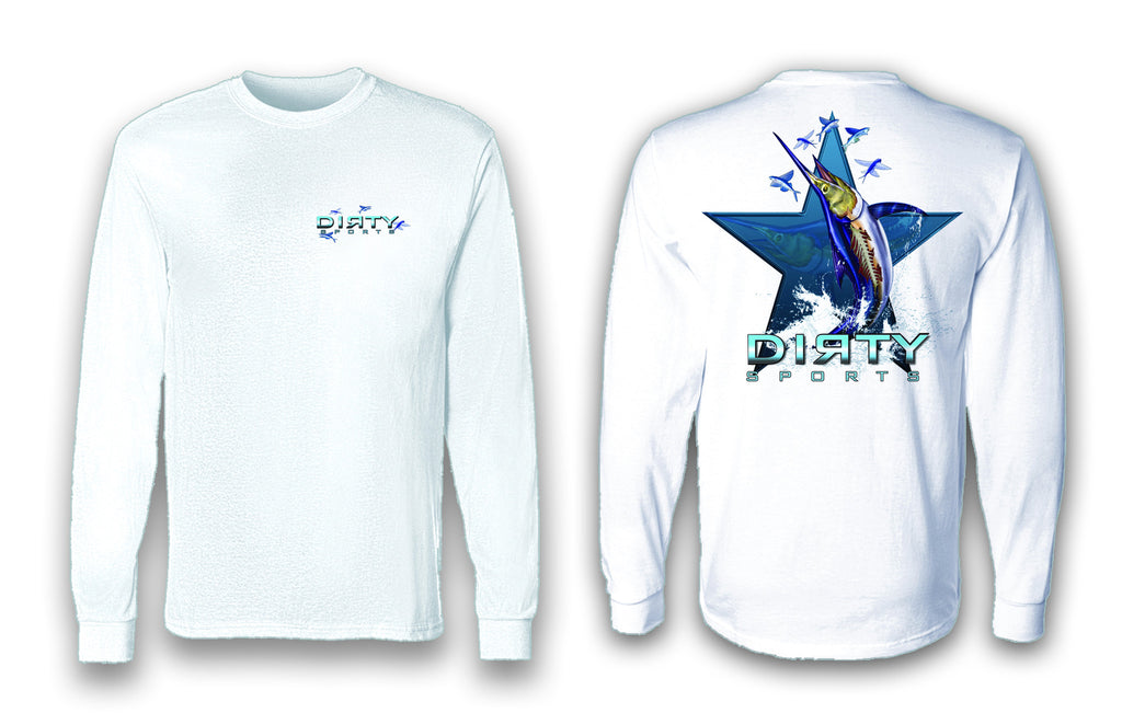 ZOMBIE SAILFISH - Long Sleeve Polyester Fishing Shirt